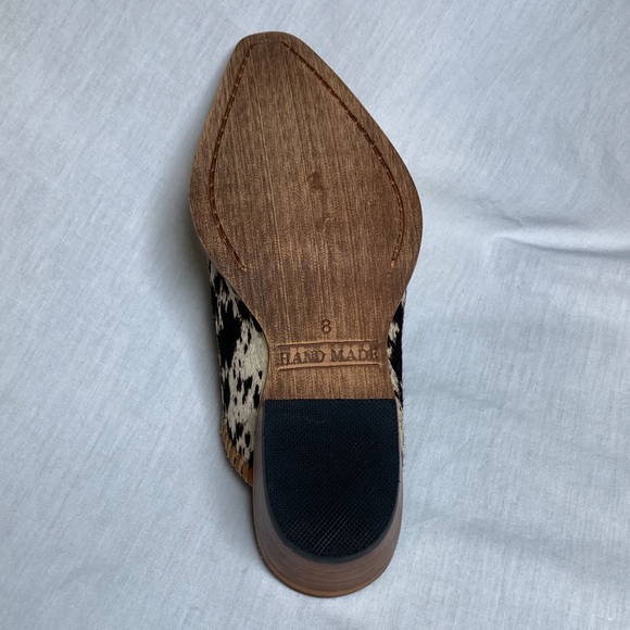 Replacement/Project Shoe! Myra Bag Heely Western Hand Tooled Mule Sz 8 Left Foot - Picture 4 of 6